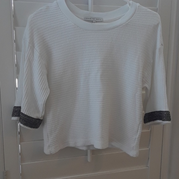 Search for Sanity Sweaters - Stunning top with embroidered sleeves